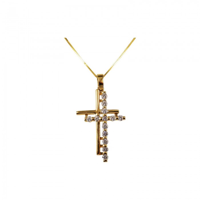Γυναικείος χρυσός σταυρός 14Κ - ST1325