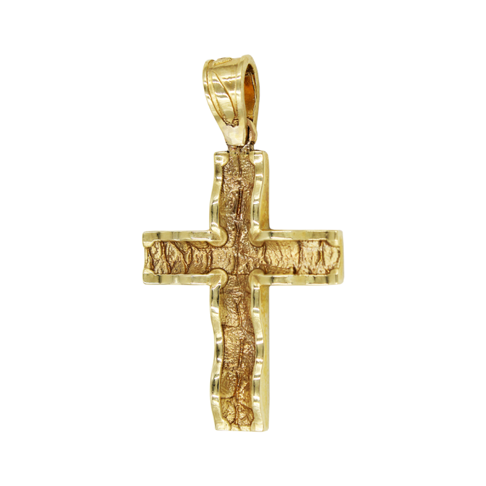 Ανδρικός χρυσός σταυρός 14Κ - ST1069