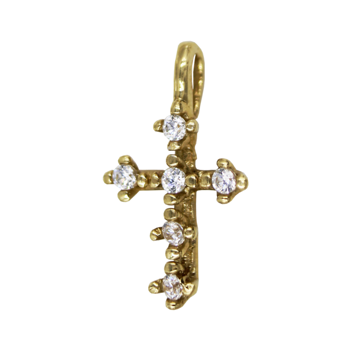 Γυναικείος χρυσός σταυρός 14Κ - ST1386
