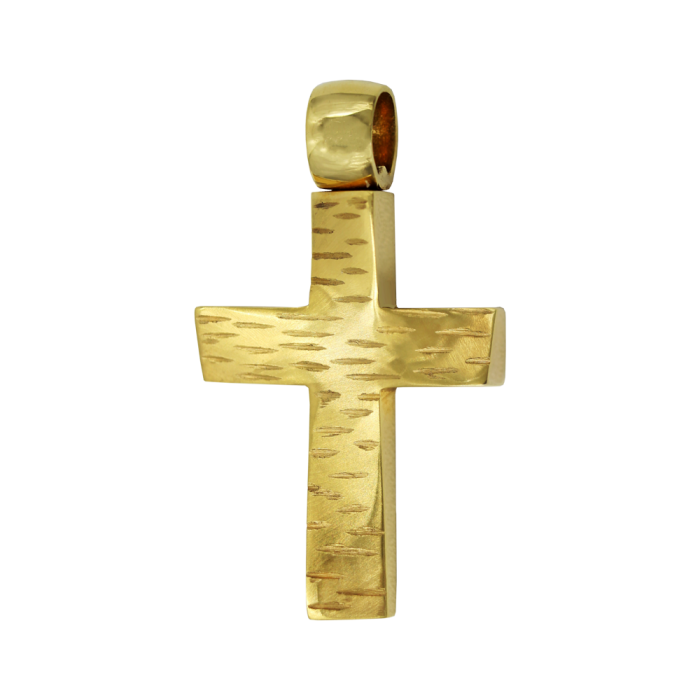 Ανδρικός χρυσός σταυρός 14Κ - ST1113