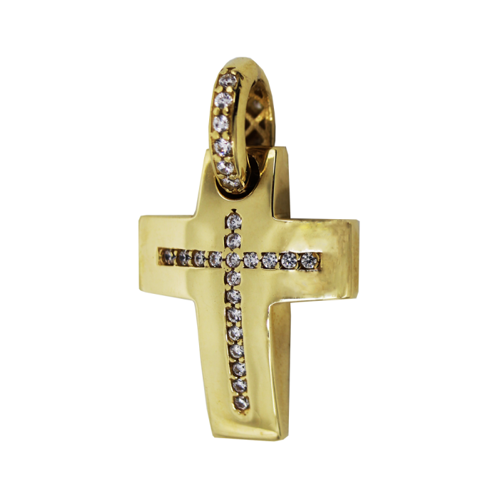 Γυναικείος χρυσός σταυρός 14Κ - ST1159