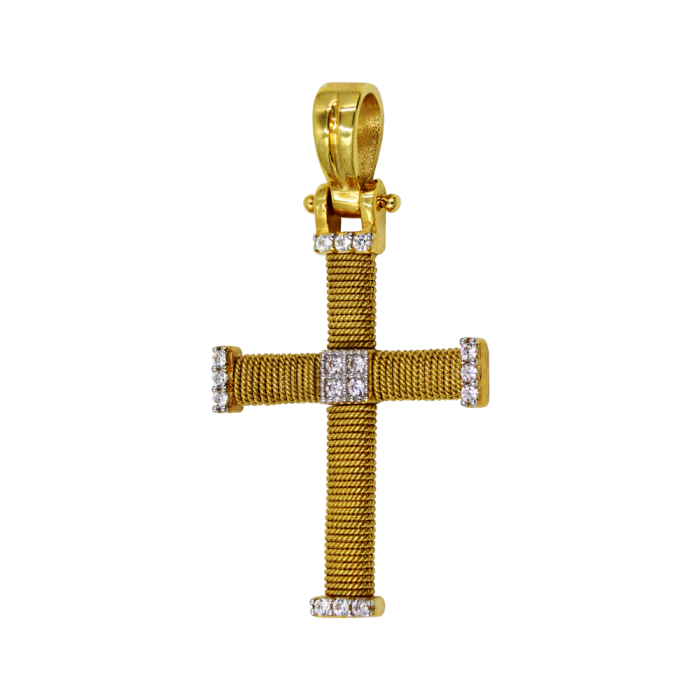 Γυναικείος χρυσός σταυρός 14Κ - ST1160