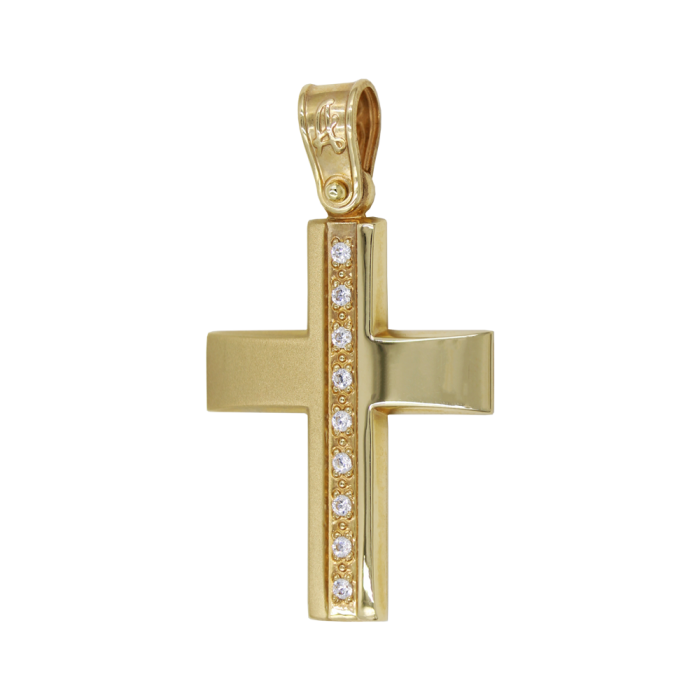 Γυναικείος χρυσός σταυρός 14Κ - ST1220