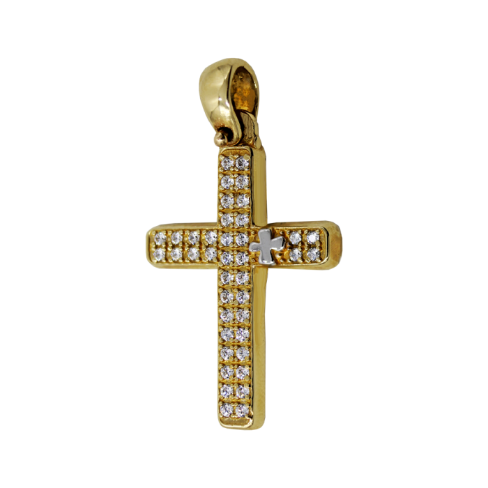 Γυναικείος χρυσός σταυρός 14Κ - ST1252