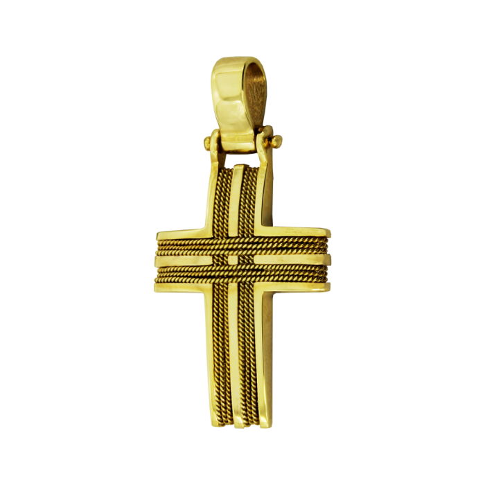 Ανδρικός χρυσός σταυρός 14Κ - ST1483