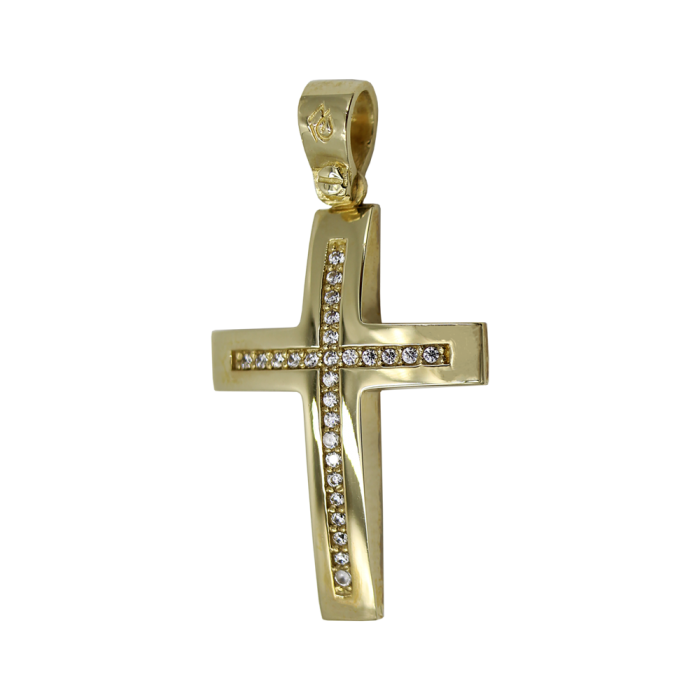 Γυναικείος χρυσός σταυρός 14Κ - ST1541