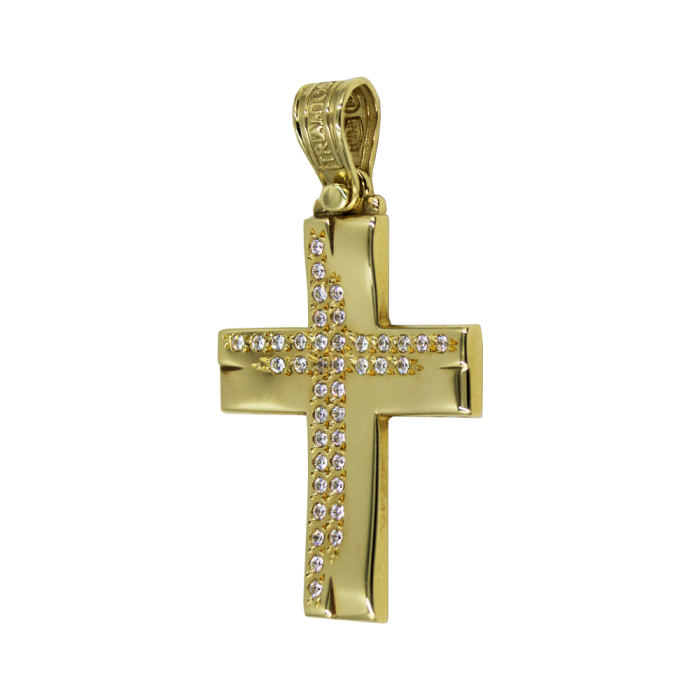 Γυναικείος χρυσός σταυρός 14Κ - ST1126