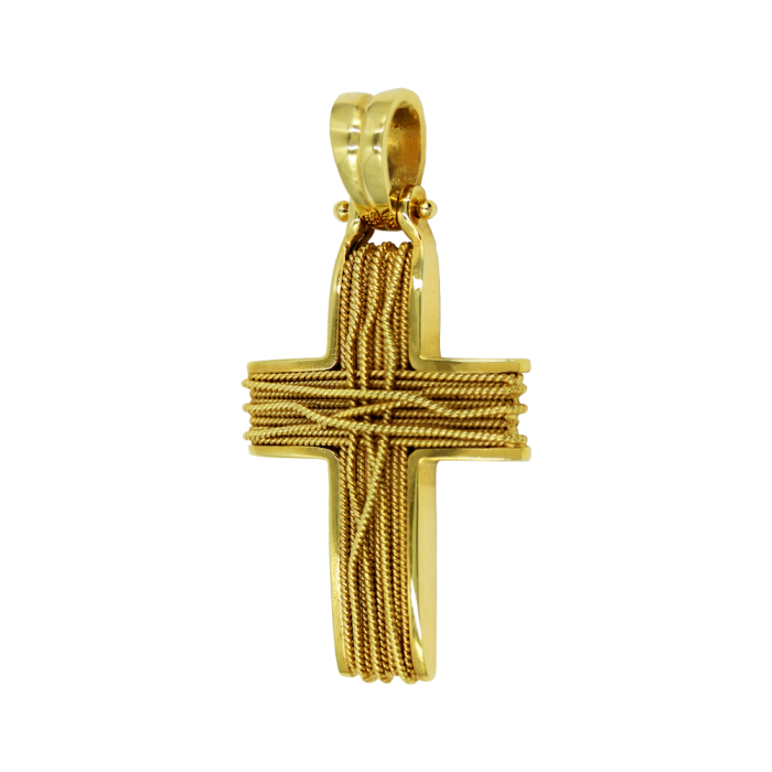 Γυναικείος χρυσός σταυρός 14Κ - ST1133