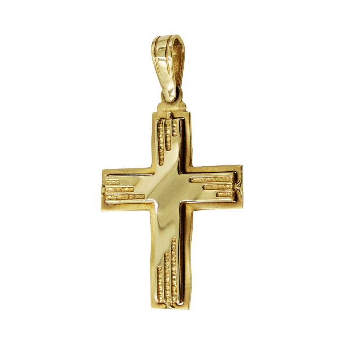 Ανδρικός χρυσός σταυρός 14Κ - ST1292