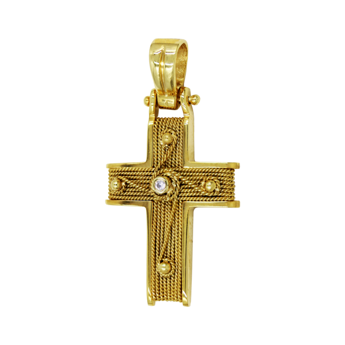 Γυναικείος χρυσός σταυρός 14Κ - ST1482