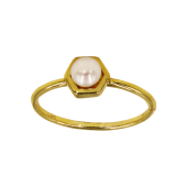 Δαχτυλίδι χρυσό 14Κ με μαργαριτάρι - MRD2113_0