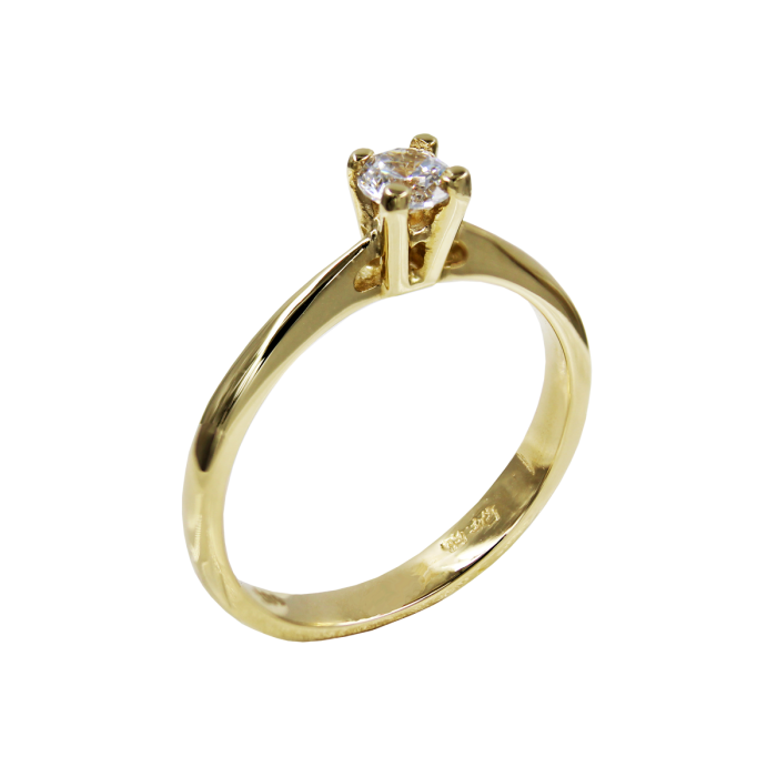 Μονόπετρο Δαχτυλίδι Χρυσό 14Κ - MD52238