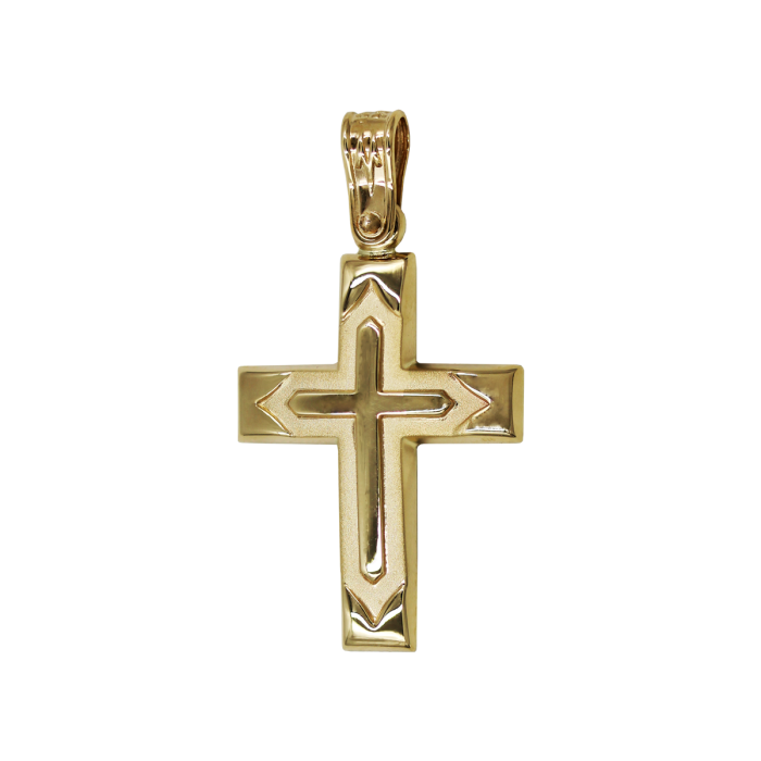 Ανδρικός Χρυσός Σταυρός 14Κ - ST1618